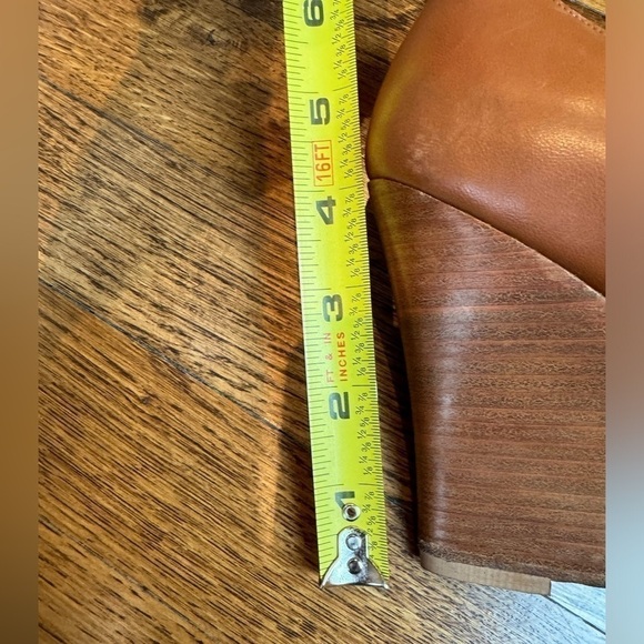 Christian Louboutin Ron Ron Zeppa Carmel Nude leather Wood stacked Wedges 39 - Picture 9 of 10